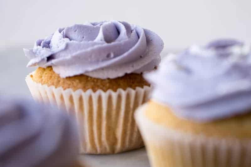 Lady Grey Cupcakes With Lavender Frosting