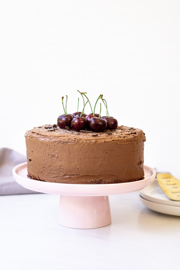 Chocolate & Cherry Cake (Dairy-Free) - Eight Forest Lane