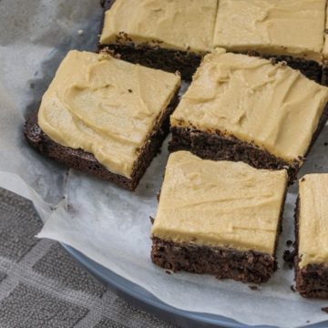 Dark Chocolate Peanut Butter Brownies + VIDEO - Eight Forest Lane