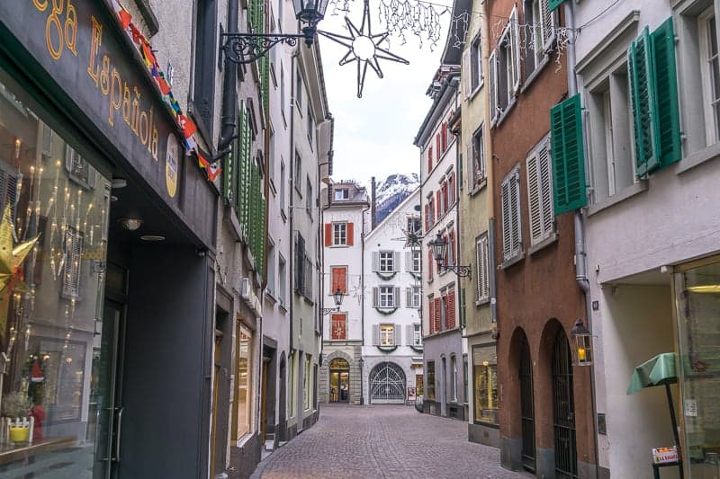 Streets of Chur Switzerland
