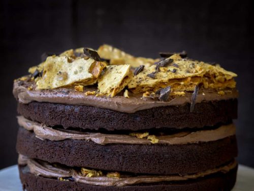 Chocolate Honeycomb Cake - Eight Forest Lane