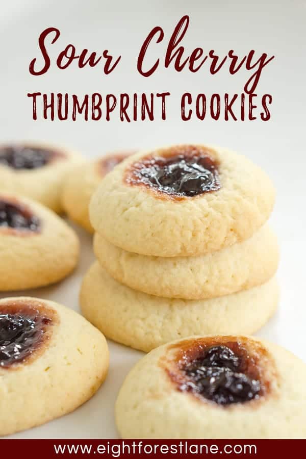 Sour Cherry & Vanilla Thumbprint Cookies - Pinterest