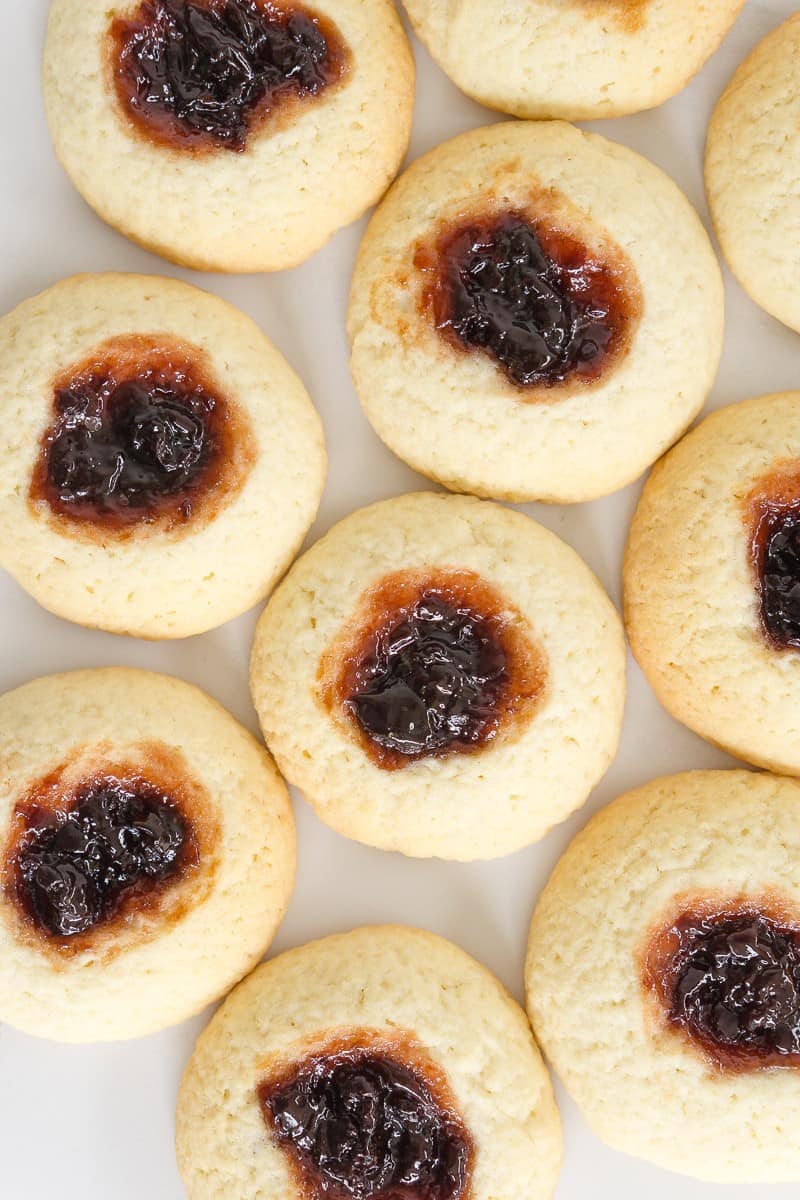 Sour Cherry & Vanilla Thumbprint Cookies