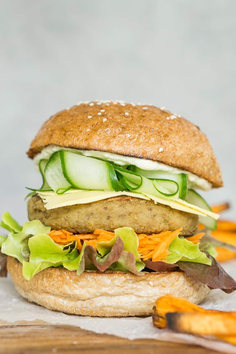 Spiced Chickpea and Cauliflower Burgers
