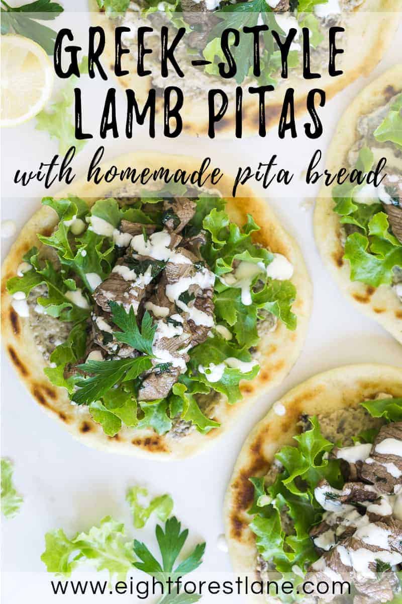 Greek-Style Lamb Pitas - Pinterest