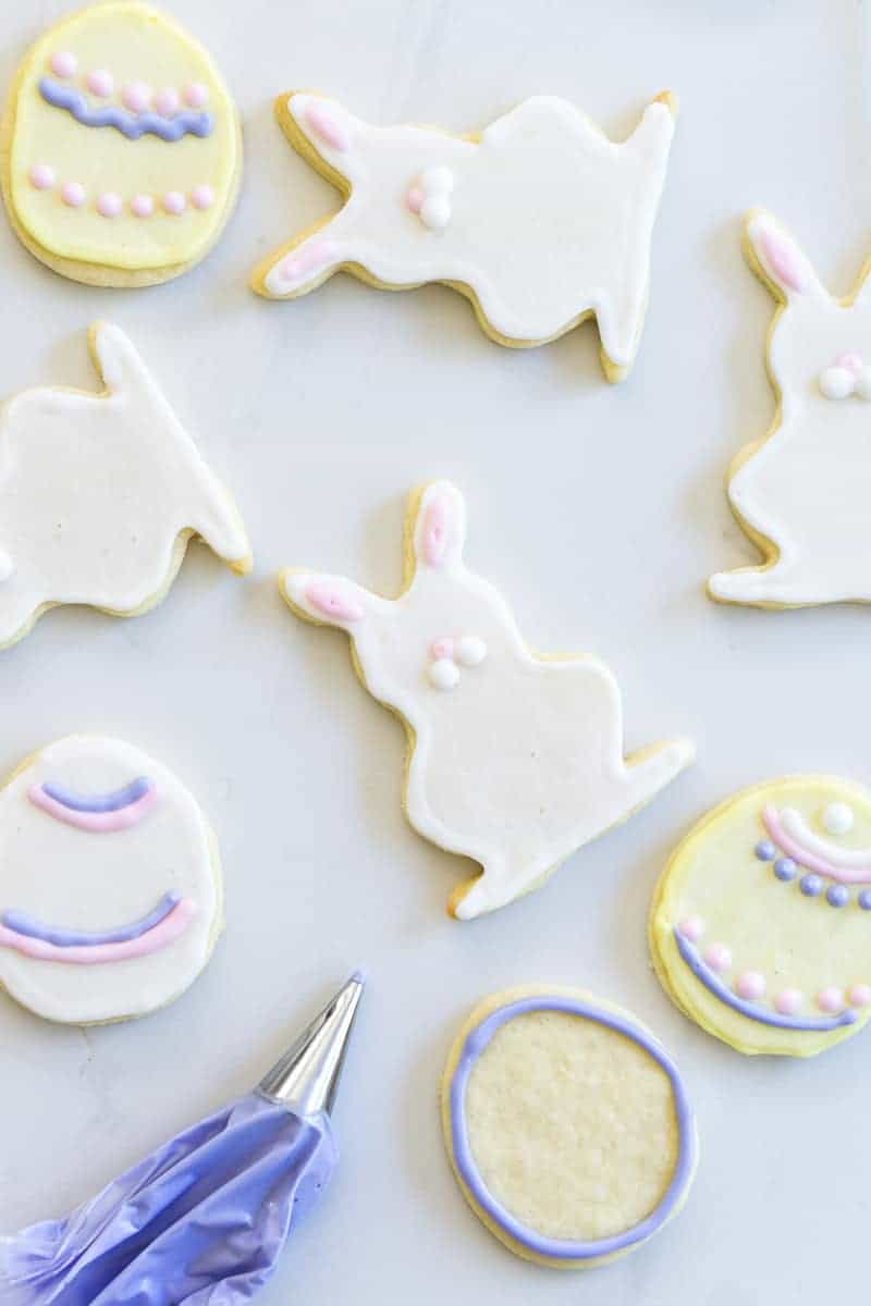 Decorating Easter Sugar Cookies