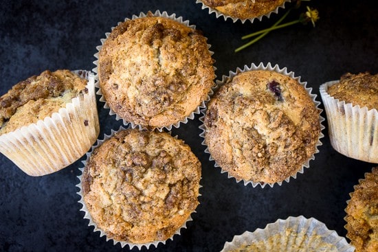 Earl Grey Blueberry Crumb Muffins Eight Forest Lane