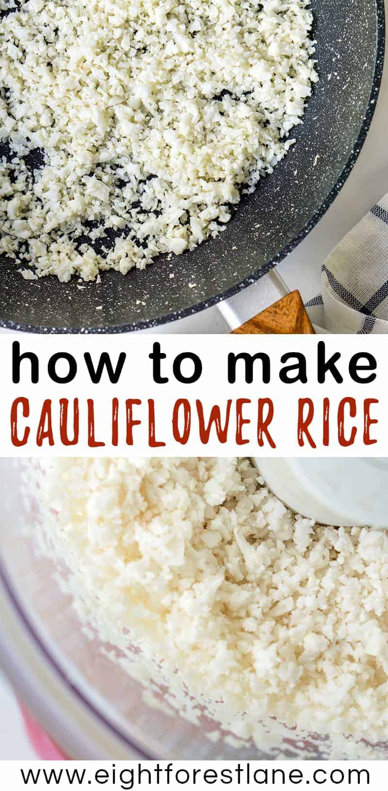 how to make cauliflower rice pinterest 