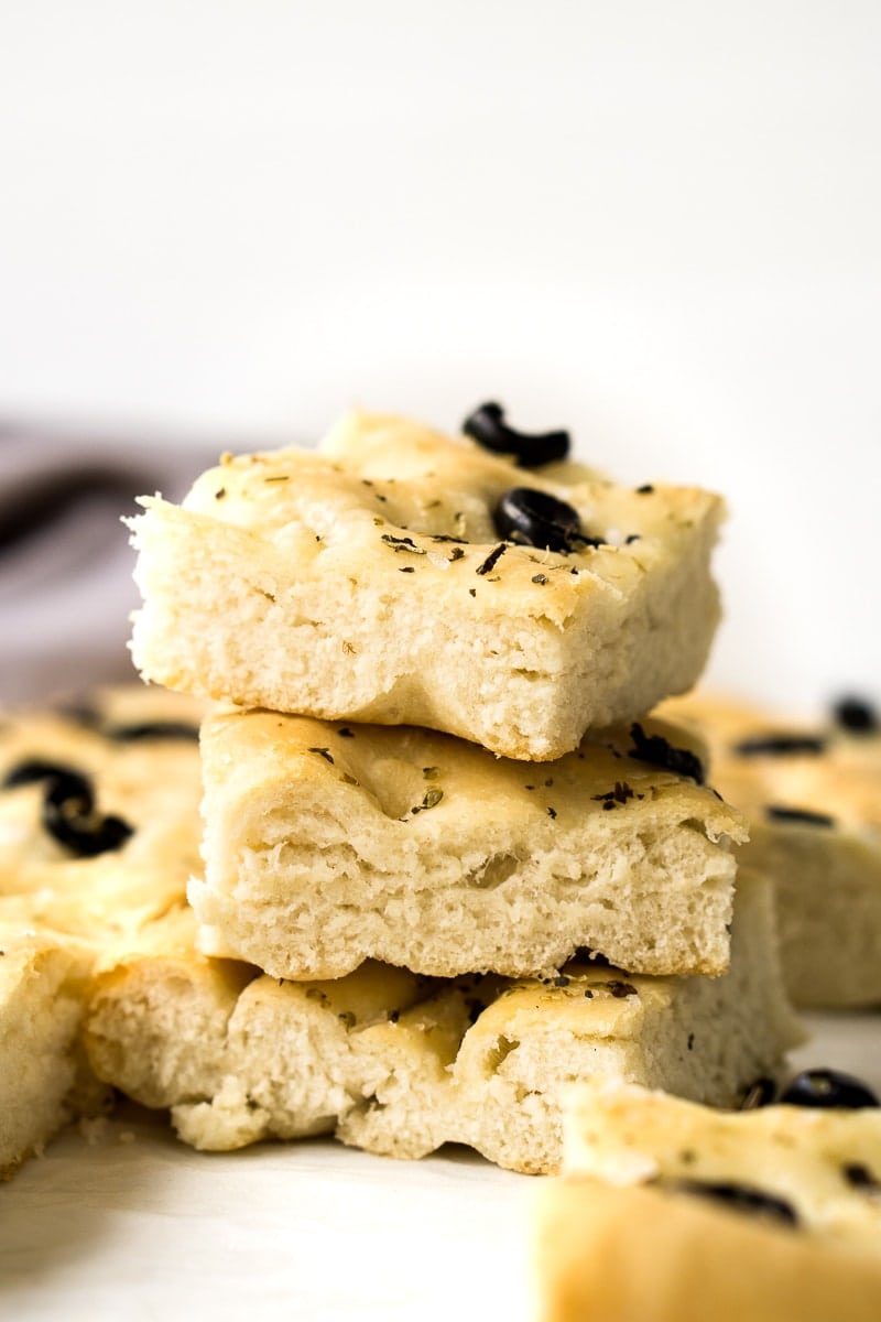 Olive and Herb Focaccia Pieces