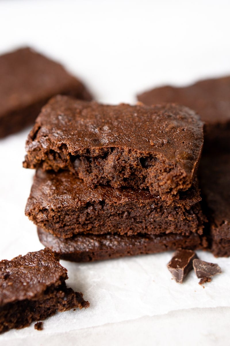 brownies with a bite taken
