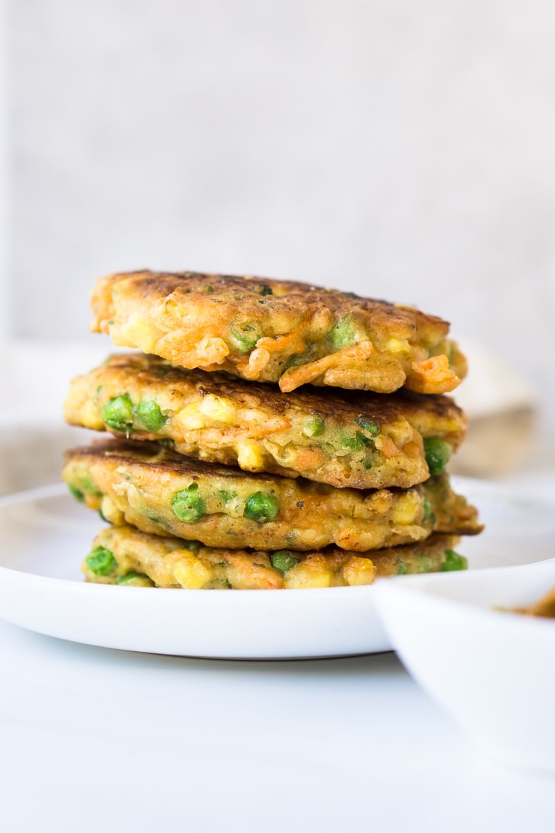 Stack of Vegetable Fritters 