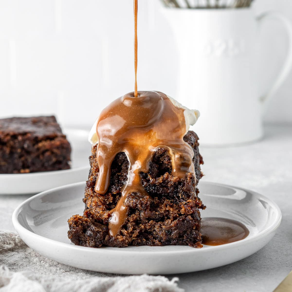 Vegan Sticky Date Pudding With Caramel Sauce