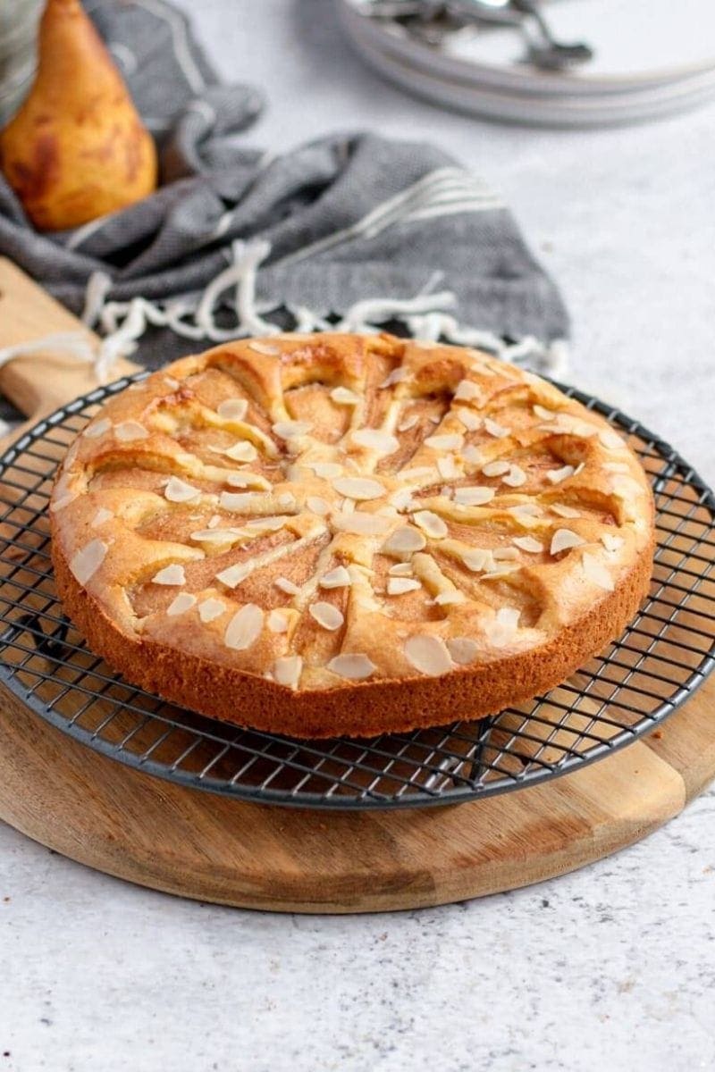 Pear and almond cake