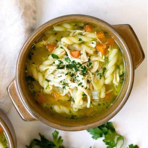 Pressure Cooker Chicken Noodle Soup - Eight Forest Lane