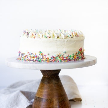 Rainbow Sprinkle Cake - Eight Forest Lane