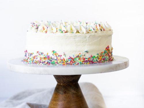 Rainbow Sprinkle Cake - Eight Forest Lane