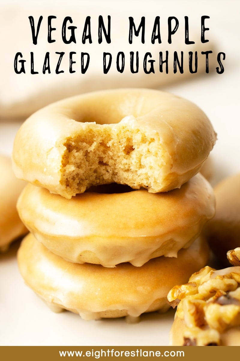 Vegan Glazed Baked Doughnuts 
