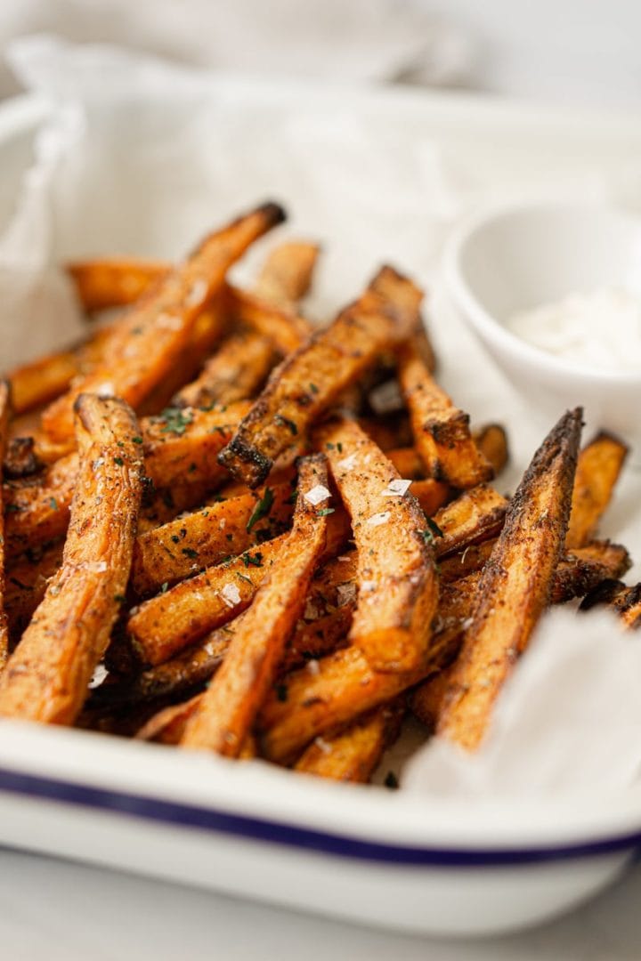 The BEST Baked Sweet Potato Fries - Eight Forest Lane