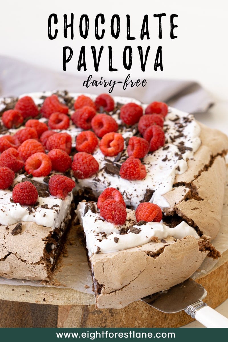 Dairy-free chocolate pavlova