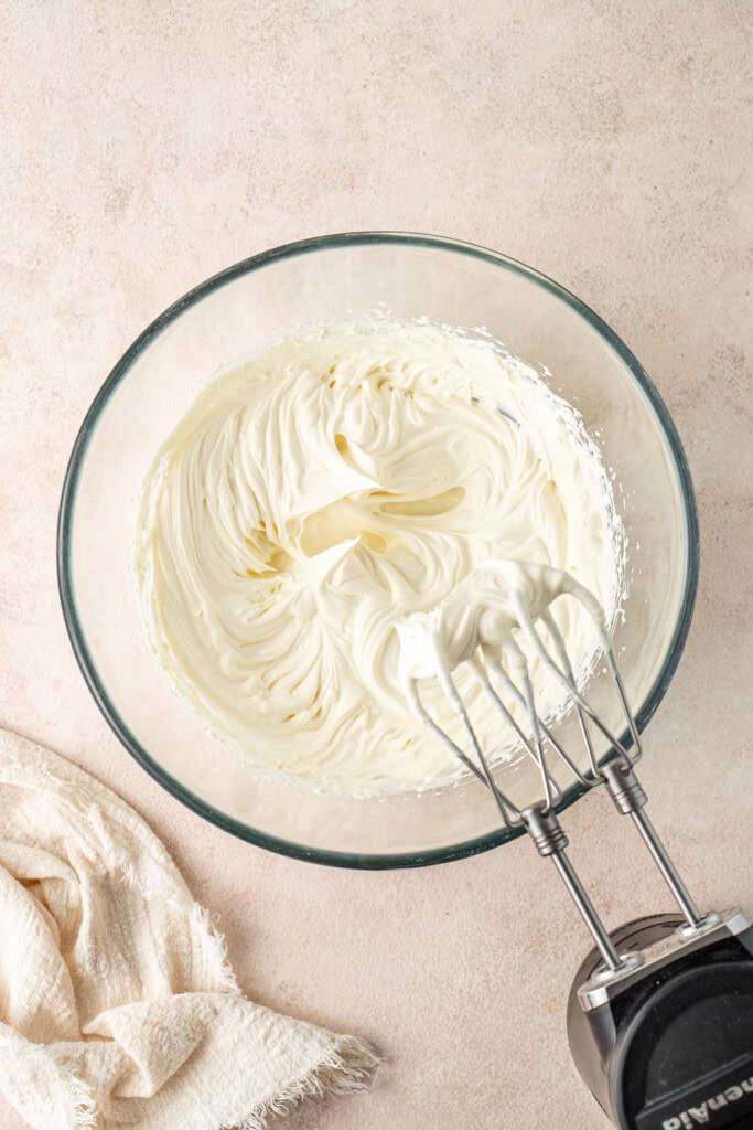 Whipping cream for the topping.
