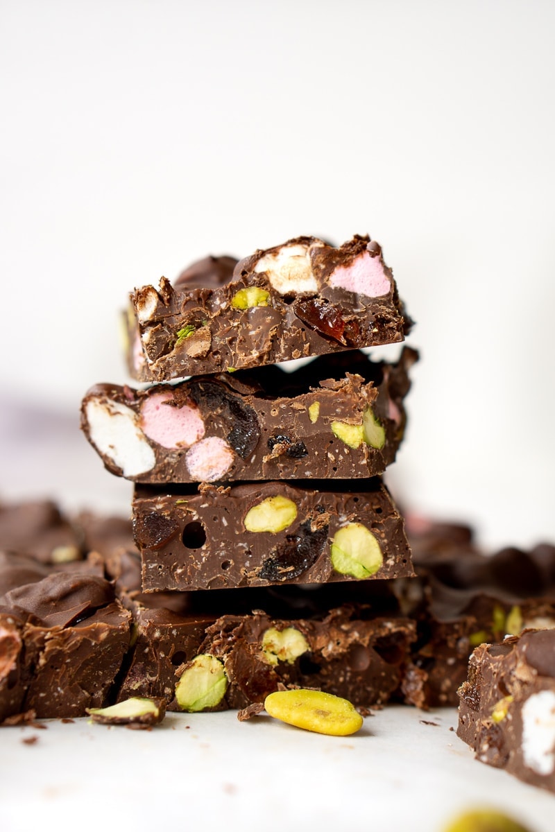 Pieces of rocky road