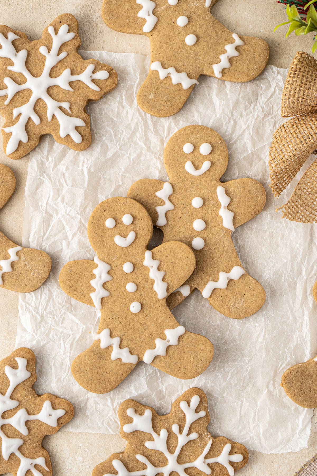 Dairy free and egg free gingerbread cookies.