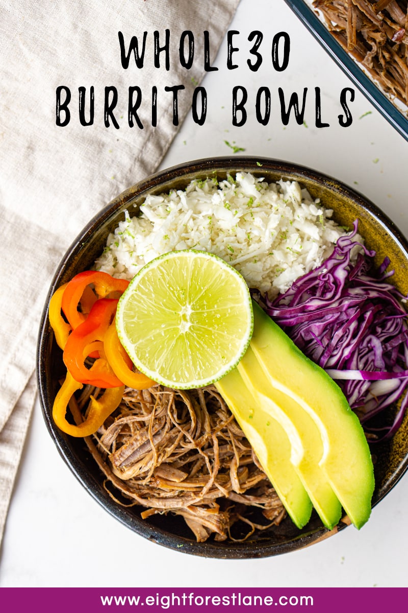 Whole30 Burrito Bowls Pinterest