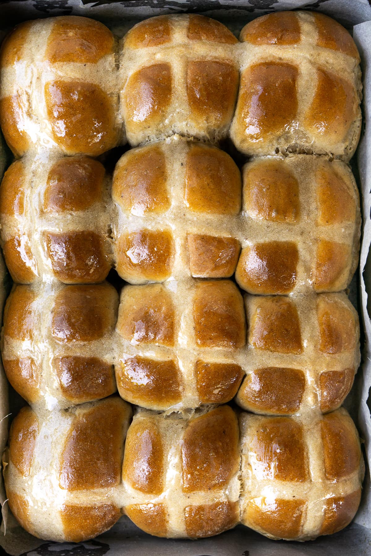 glazed hot crossed buns.