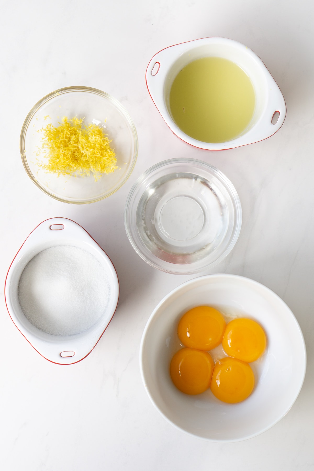 Ingredients for lemon butter
