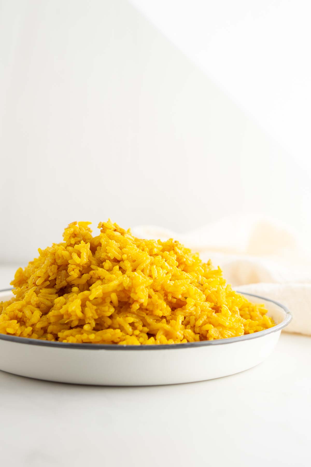 Easy Rice Cooker Turmeric Rice - Eight Forest Lane