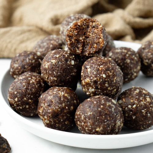 Chocolate Hazelnut Bliss Balls - Eight Forest Lane