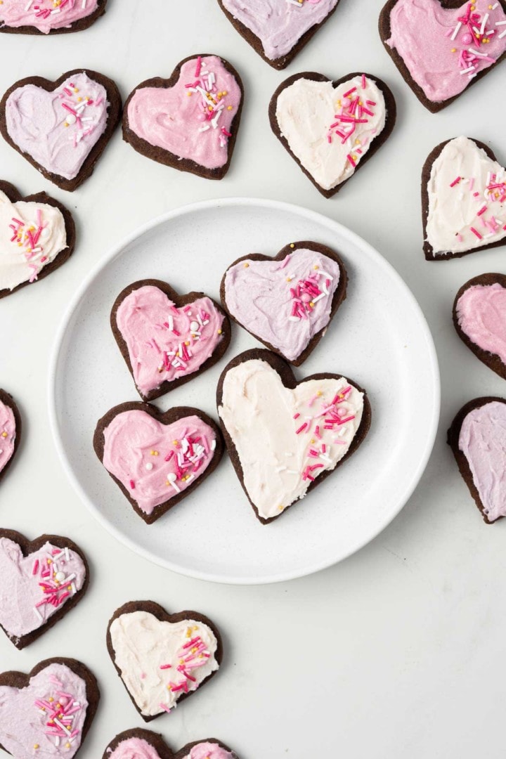 Vegan Chocolate Sugar Cookies - Eight Forest Lane