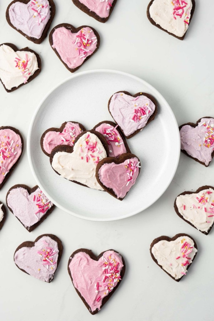 Vegan Chocolate Sugar Cookies - Eight Forest Lane