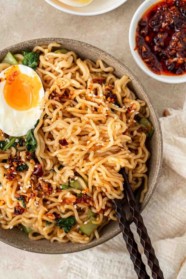 5 Minute Sweet and Spicy Noodles - Eight Forest Lane