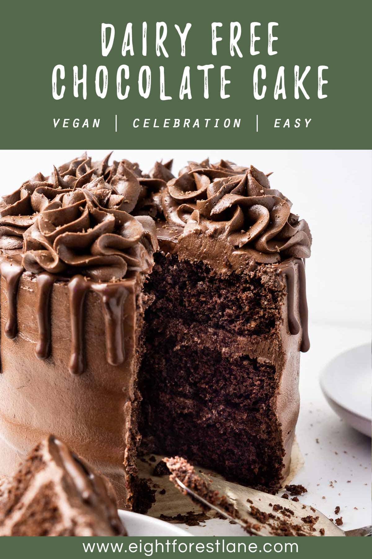 Dairy Free Chocolate Cake - Eight Forest Lane