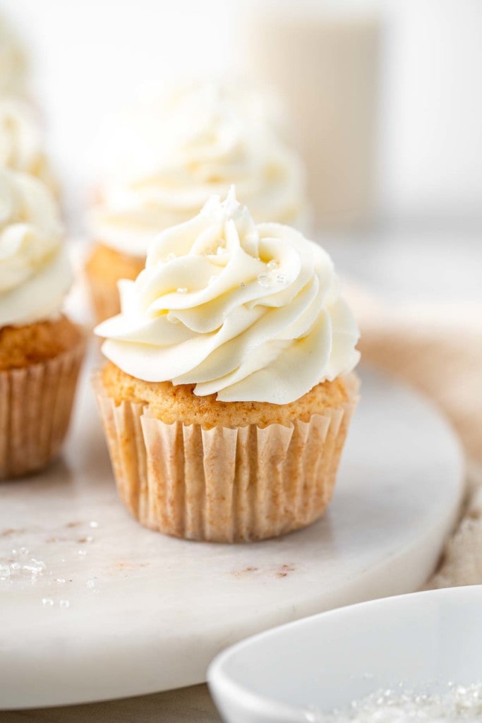 Vegan Vanilla Cupcakes - Eight Forest Lane