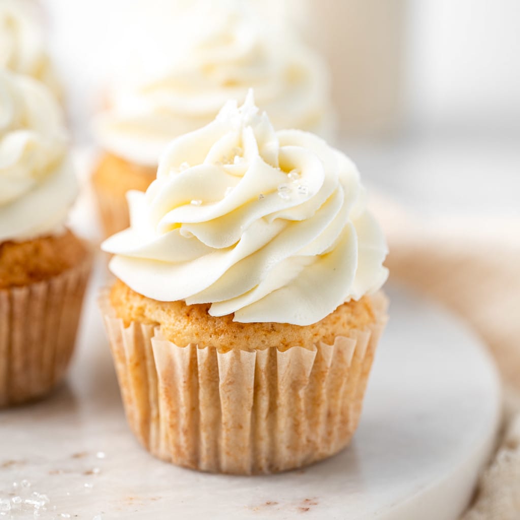 Vegan Vanilla Cupcakes - Eight Forest Lane