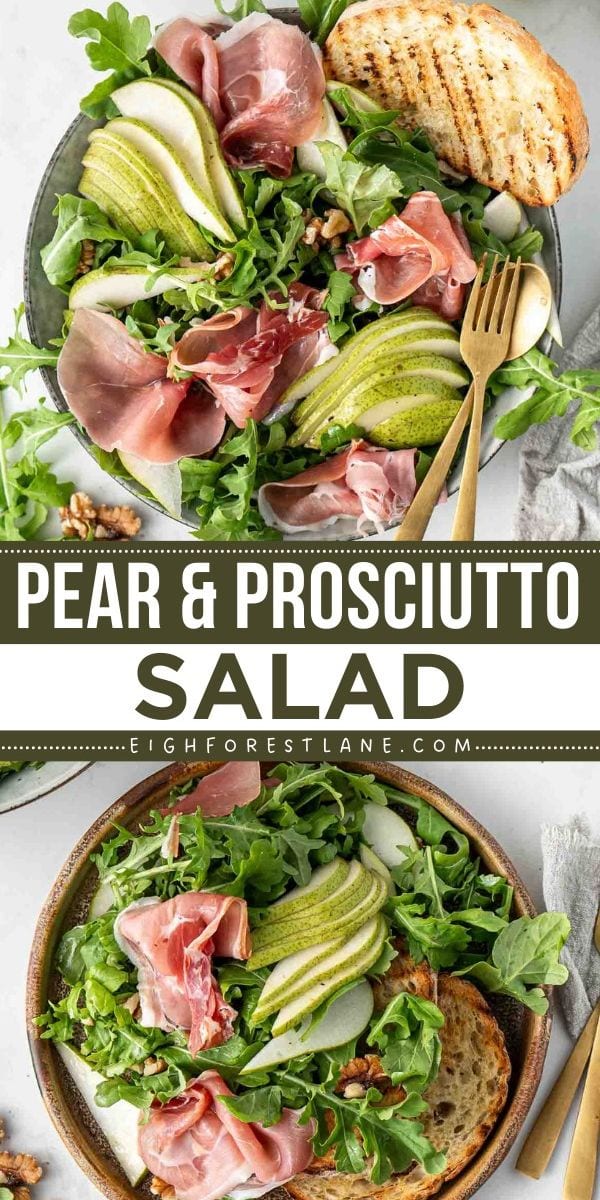 Pear and Prosciutto Salad - Eight Forest Lane