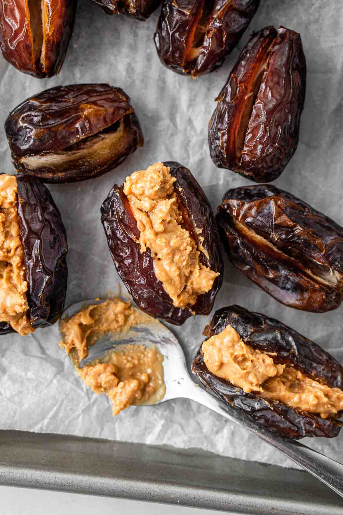 Peanut Butter Stuffed Dates - Eight Forest Lane