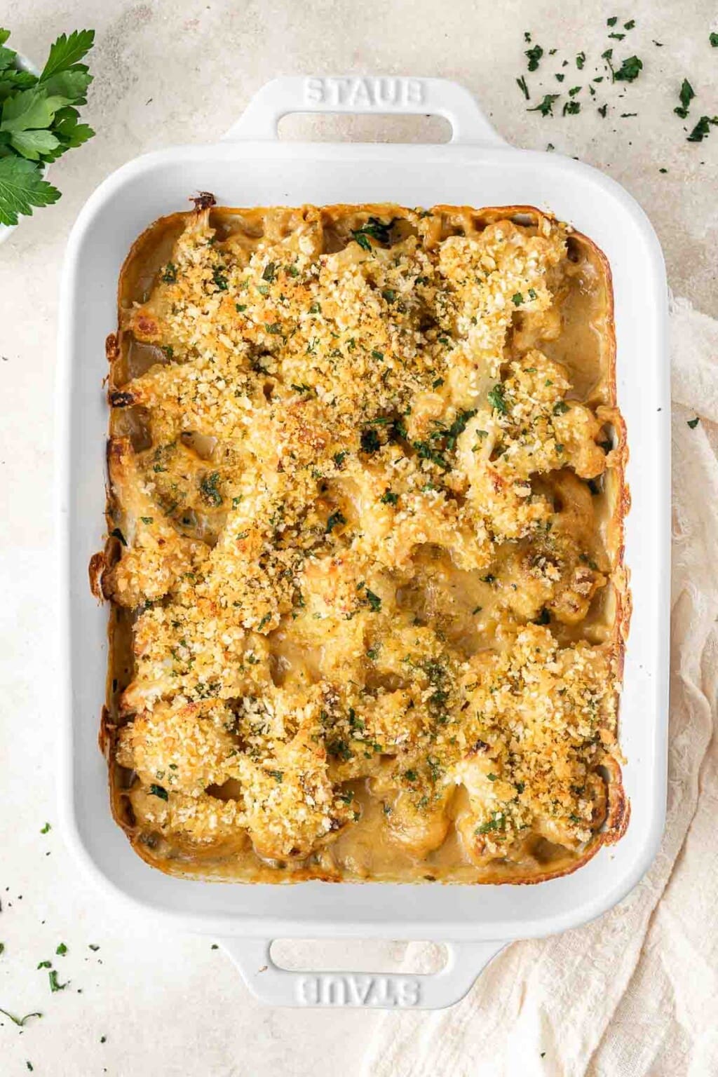 Vegan Cauliflower Cheese Bake Eight Forest Lane