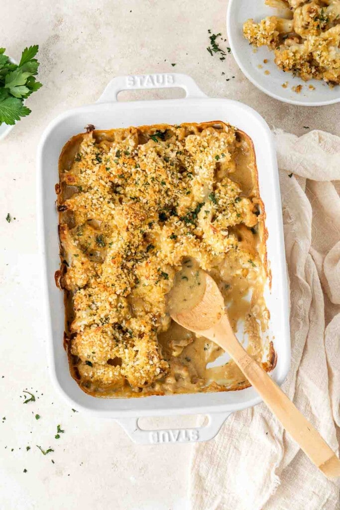 Vegan Cauliflower Cheese Bake Eight Forest Lane