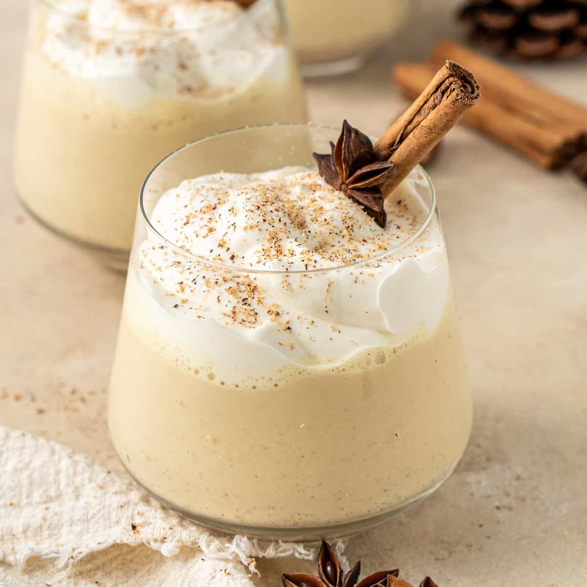 Easy Vegan Eggnog - Eight Forest Lane