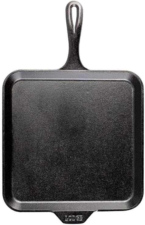 Picture of a square cast iron pan you can buy on Amazon.