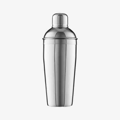 A stainless steel cocktail shaker similar to the one I use available to buy on Amazon.