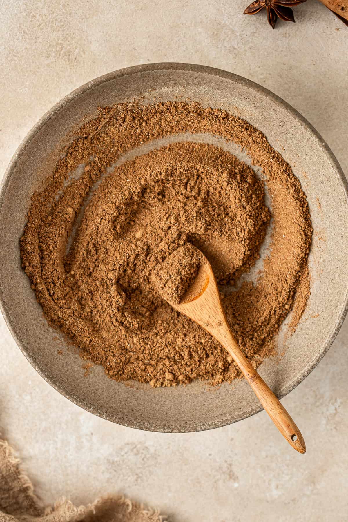 Chai spice blend in a bowl.