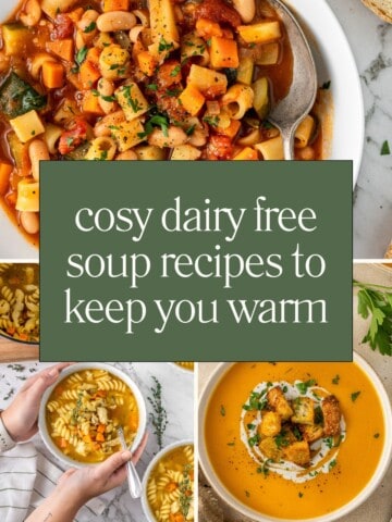 Cosy dairy free soup recipes to keep you warm.