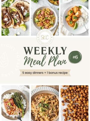 Weekly meal plan #6.
