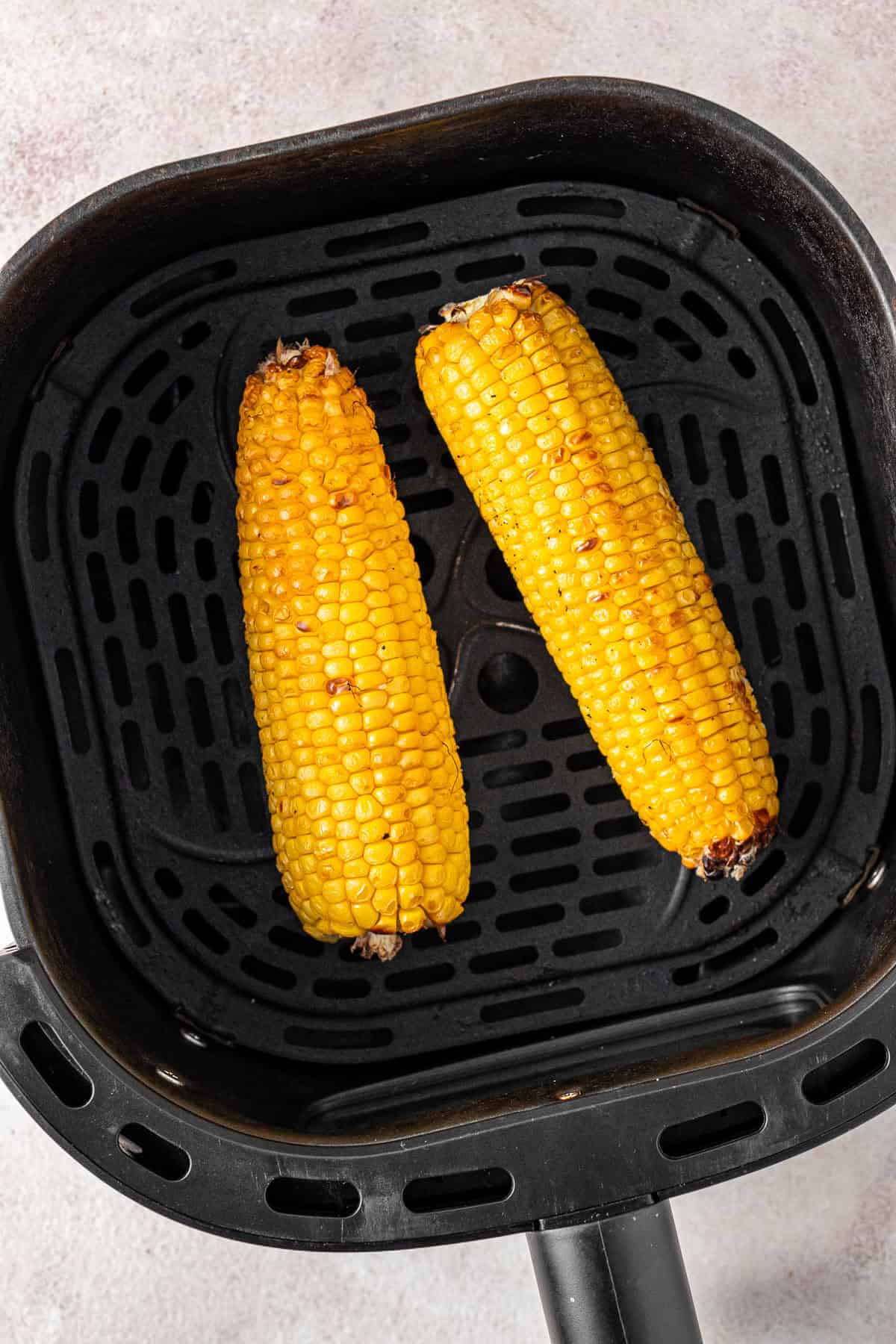 Cooked corn in the air fryer.